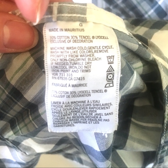 NAUTICA Plaid Button Down Shirt Size Large - Picture 5 of 6